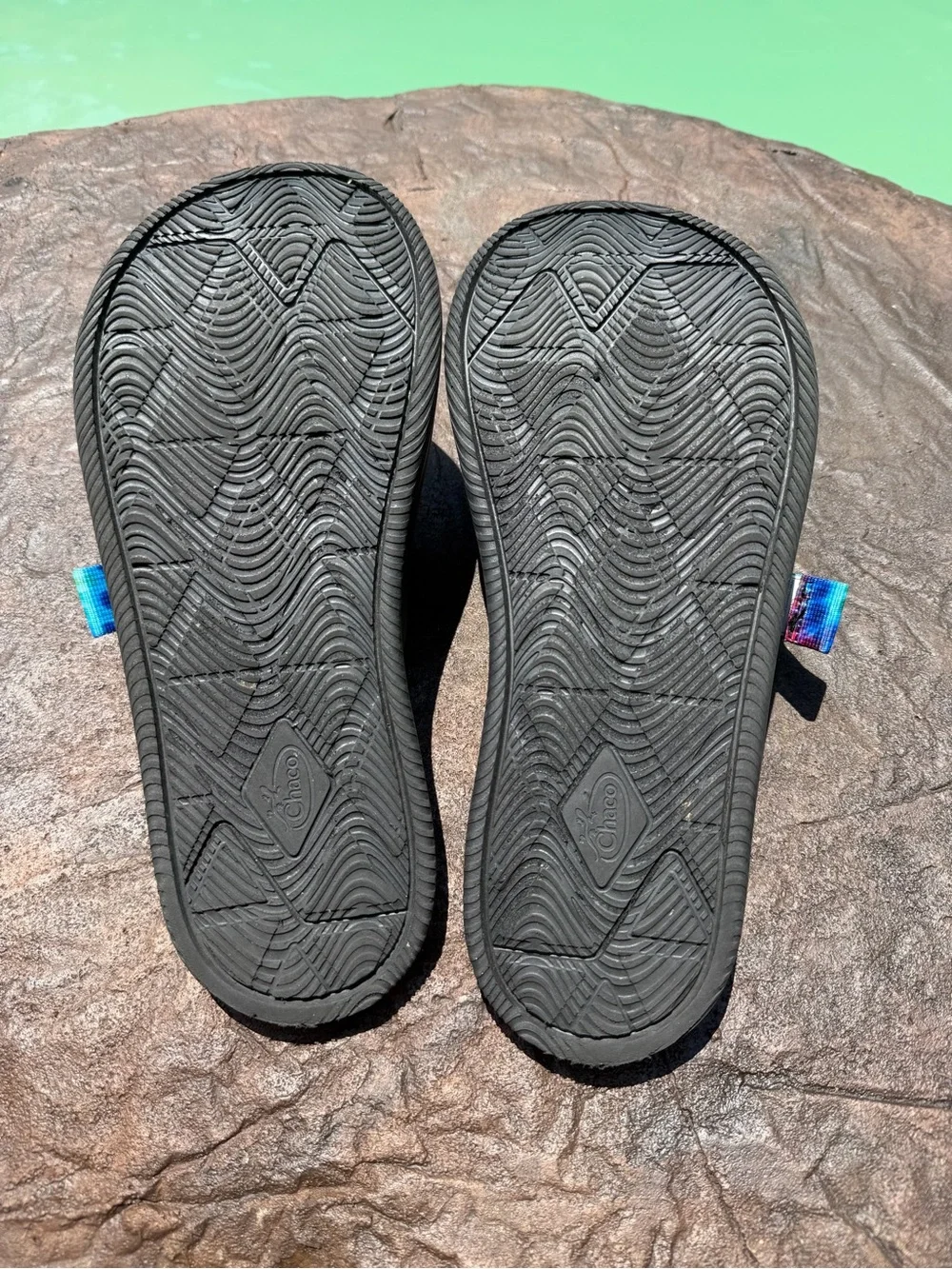 Chaco Chillos Rainbow Tie-Dye Slide Sandals Mens Size 11